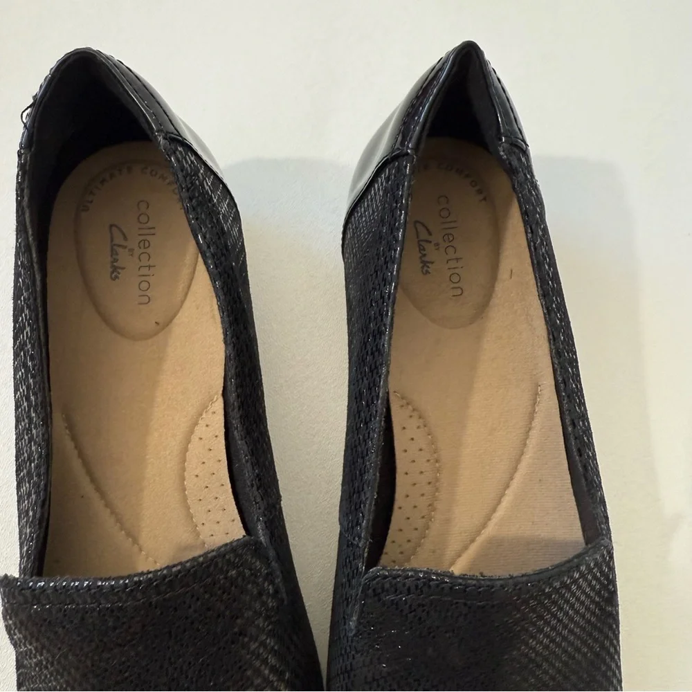 Clark’s Leather Juliet Hanley Slip On Loafer Shoes Women’s Size 8.5